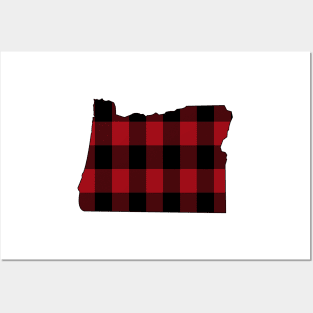 Oregon Dressed in Red Plaid Posters and Art